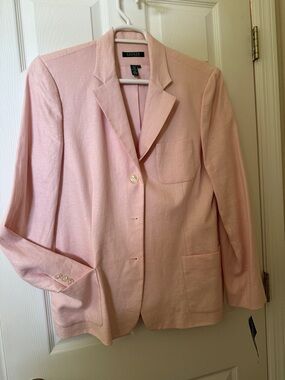 Lauren Ralph Lauren Light Pink Linen-Blend Blazer - Never worn/with tags